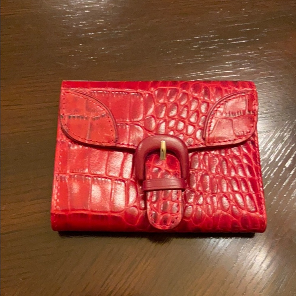 Antonio Melani Red Alligator Leather Wallet. BNWT